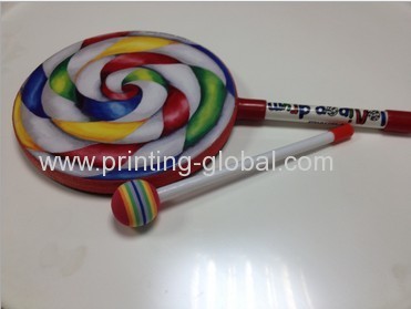 Thermal transfer film for lollipop drum