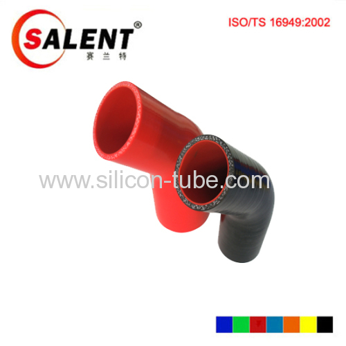 Radiator silicone hose elbow 45 degree reducer 89mm to 76mm