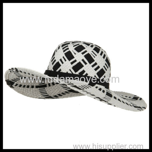 New Plain Women Lady Beach Straw Hat