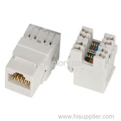 Cat.6 RJ45 180° Keystone Jack