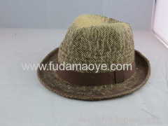 Fashionable Paper Straw fedora Hat