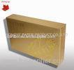 Folded Cosmetic Packaging Boxes , Large Gold Gift Boxes With Lids