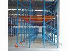 8m Industrial Steel Shelving System , Galvanized Adjustable Pallet Racking