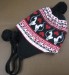 CHILDREN JACQUARD HAT WITH FLEECE LINING AND EARFLAP