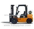Yellow Dual Fuel Fork Lift Truck / Industrial Powered Pallet Forklift 2.5 Ton