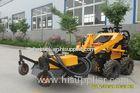 Mini 300kg Earthwork Skid Steer Loader With Lawn Mower 0.15cbm Bucket Capacity
