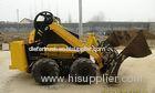 Farm Mini Skid Steer Loader Shoveling Sand With Four In One Bucket