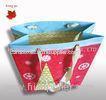 Printed Paper Carrier Bags For Christmas , Custom Packaging Bag