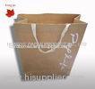 Personalized Recycled Kraft Paper Carrier Bags With Twisted Handles