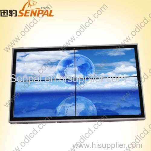 highbrightness super narrow bezel lcd video wall 2X2