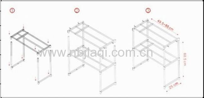 ABS + stainless steel multifunction telescopic framework/multifunction telescopic framework