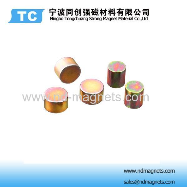 colored zinc coated disc shape strong magnet