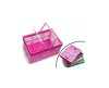folded basket/Handle shopping basket plastic folding basket