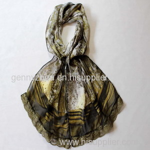 Fashion Polyester lace scarf