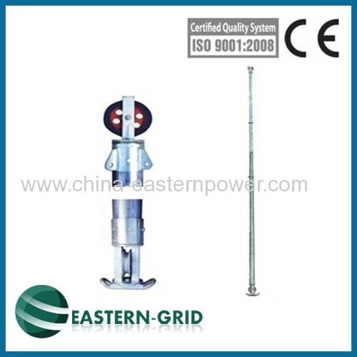 Inner suspended tubular Aluminum alloy gin pole 