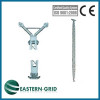 Inner suspended lattice-like aluminum alloy gin pole