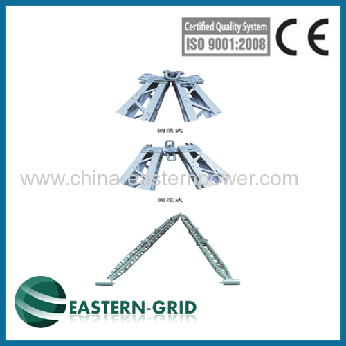 aluminum alloy A-shape lattice-like gin pole