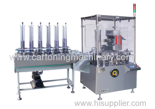 Automatic cartoner for coffee bag