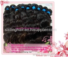 Top quality body wave natural color hair weft