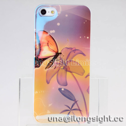 Colorful Floral Discolor TPU Case For iPhone 5 5s