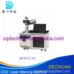 High Speed Stable High Quality co2 Laser Marking Machine for Nonmetal Plastic Button
