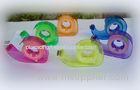 Plastic Office Stationery Items , Colorful Cute Tape Dispenser For Stick Band