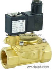 2 way brass Normally closed IP65 gas air oil low power solenoid valve