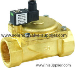 2 way brass Normally closed IP65 gas air oil low power solenoid valve