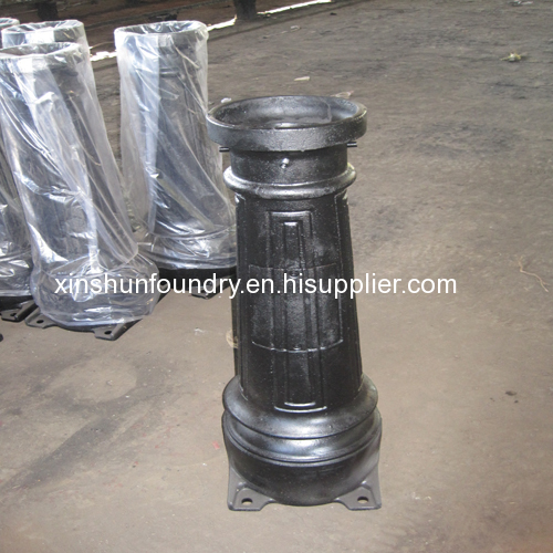 sand casting iron lighting pole for garden park street