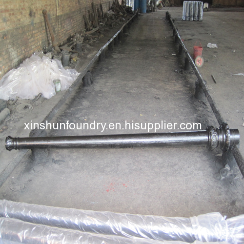 sand casting iron lighting pole for garden park street