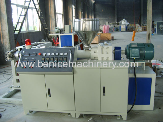 PVC single wall corrugated pipe production line