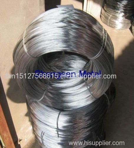 re-drawing galvanized iron wire