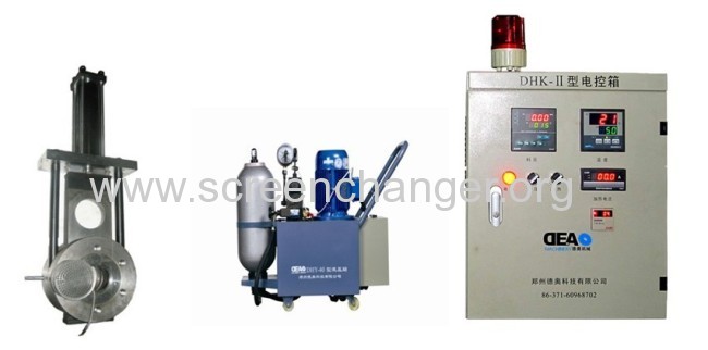 Plastic extrusion machine screen exchange filter