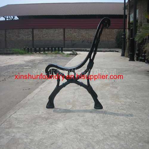 garden park cast iron backrest bench leg