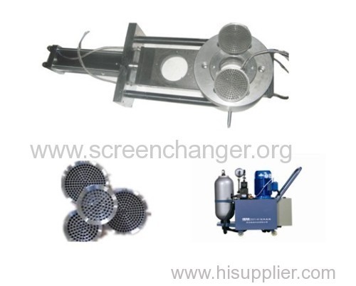 Plastic extrusion machine screen exchange filter