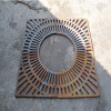 cast iron tree grate for tee protection and decoration
