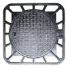 EN124 D400 cast iron manhole cover 850*850mm