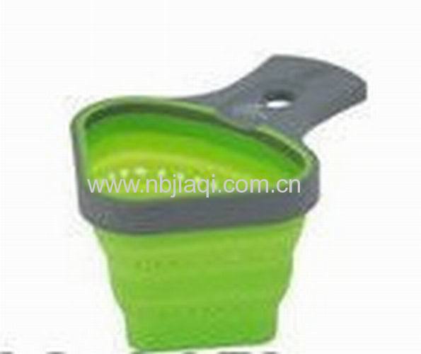 silicone Portion Control Pasta Baskets/Food grade Silicone noodle pasta basket with plastic handle