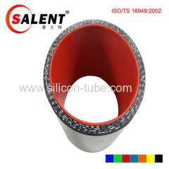 SALENT High temperature 4-Ply Reinforced3" (76mm) Straight Silicone Hose Coupler Red / Black / Blue (3" Length)