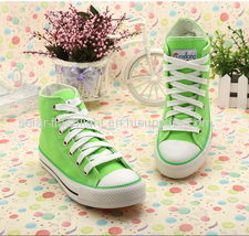 Women canvas shoes green binary format 1VXWSLB239