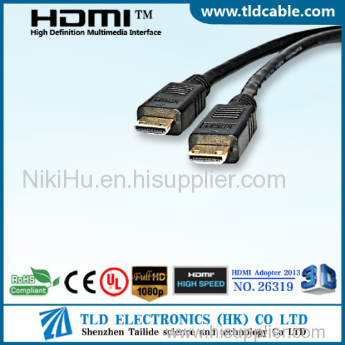 China Standard HDMI to Mini HDMI Cable AM to CM 2M