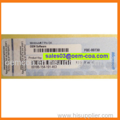 Windows 7 Pro License Key Sticker Label Unbrand