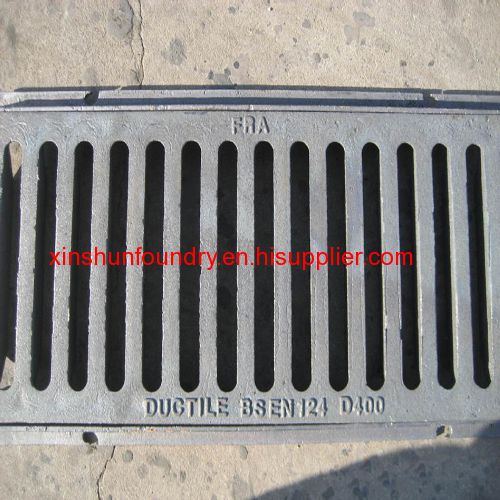 EN124 D400 cast iron trench drain cover