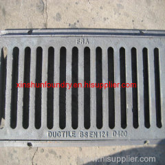 EN124 D400 cast iron trench drain cover