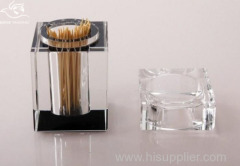 hot seller top grade crystal toothpick box toothpick holders DV-TBox
