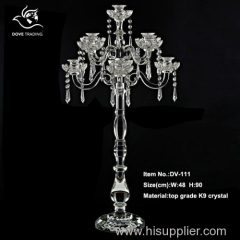 new design table crystal candlestand decoration for wedding for wedding centerpiece DV-111