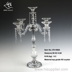 crystal candlestick for home decoration for wedding DV-058B