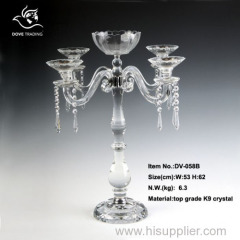 crystal candlestick for home decoration for wedding DV-058B