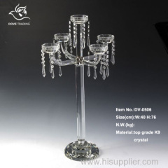new design table crystal candle holder for home decoration DV-506