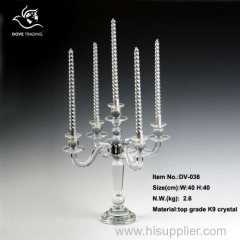 new design table crystal candlestand for home decoration for wedding DV-036